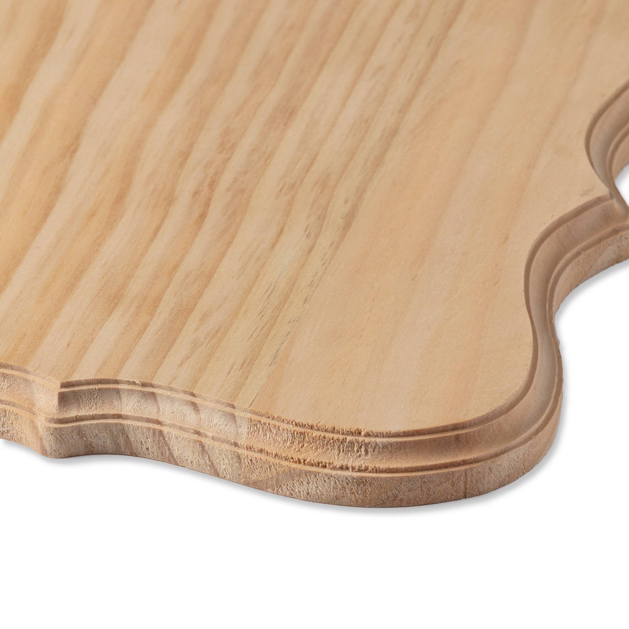 8 Pack: 12" x 9" Beveled Wood Parenthesis Plaque by Make Market®